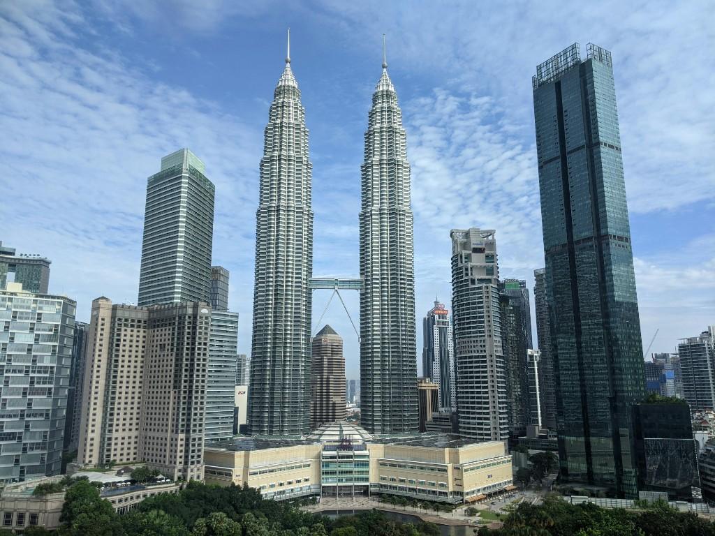 Kuala Lumpur skyline with Petronas Twin Towers, Malaysia